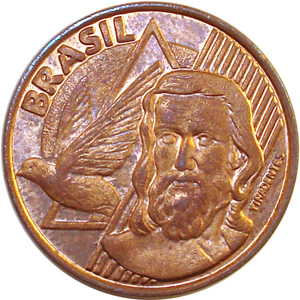 Anverso Moeda R$ 0,05 - 1998-2100 Reais, 2ª. família