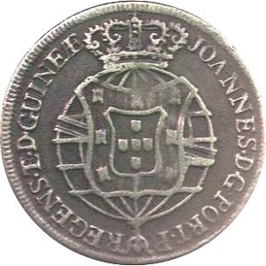 Reverso 1/4 macuta (1814-1816 Cunhagem para Angola - Macuta - Cobre)